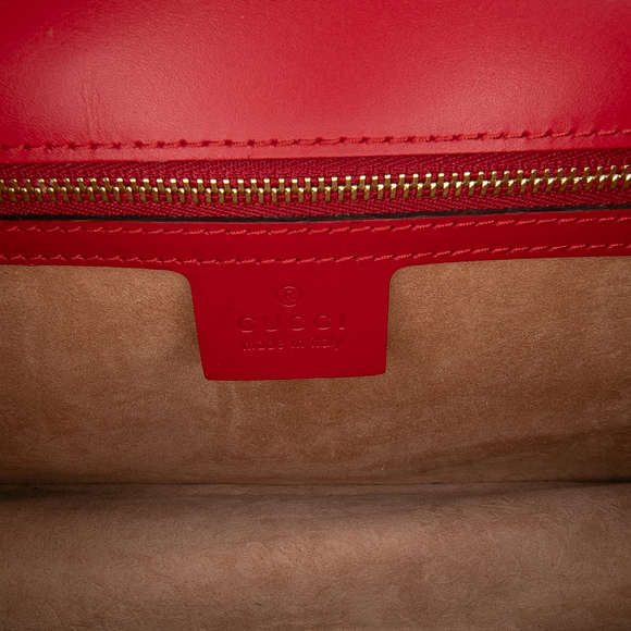 Pre-Loved Gucci Small Leather Sylvie Web Satchel - Picture 5 of 9